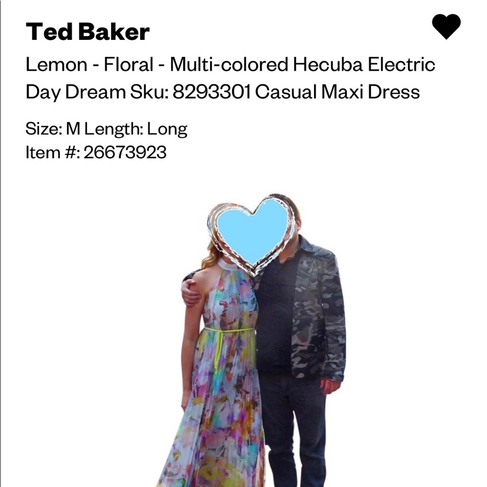 Gorgeous Ted Baker Maxi Dress. Ted Baker Size 3 - US Size 6